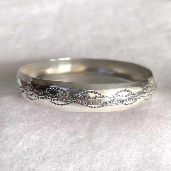 Sterling Silver Bangle Bracelet - Picture 2 of 4